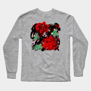 Abstract Roses Long Sleeve T-Shirt